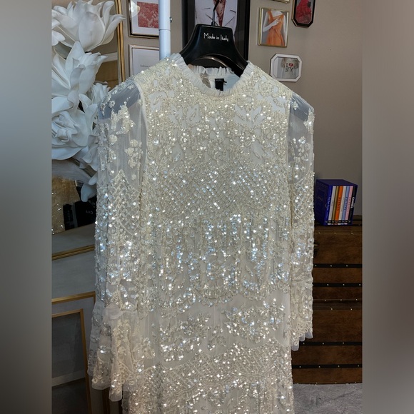 Needle & Thread Cream Lace Maxi Dress - Picture 7 of 10